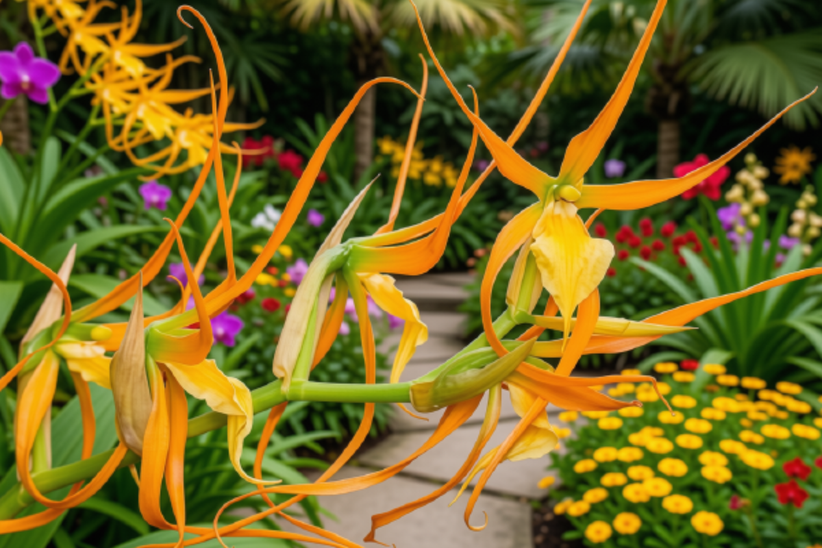 Brassia Daddy Long Legs 'Fred Schwartz' live orchid plant | Starter Brassia hybrid