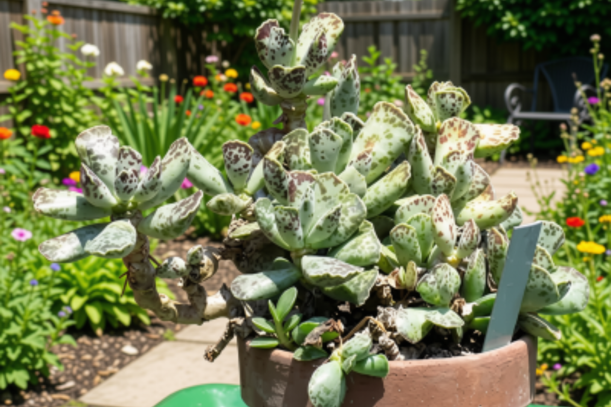 Adromischus filicaulis 'Blood Spot' Live Succulent - 4-Inch Pot