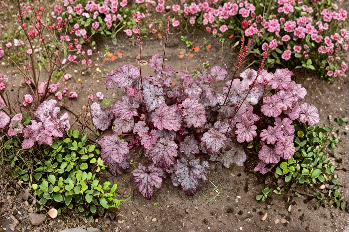 Heuchera Carnival Black Olive - 3 Rooted Starters in 1 Qt Pots | Coral Bells