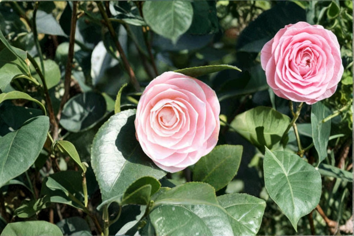 Goggy Japanese Camellia (Camellia japonica ‘Goggy’) - 3 Gallon Live Evergreen Shrub