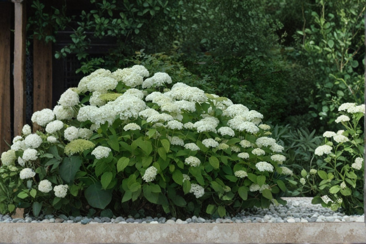 Annabelle Hydrangea arborescens 4-inch Live Plant | White Blooming Shrub for Shade Gardens