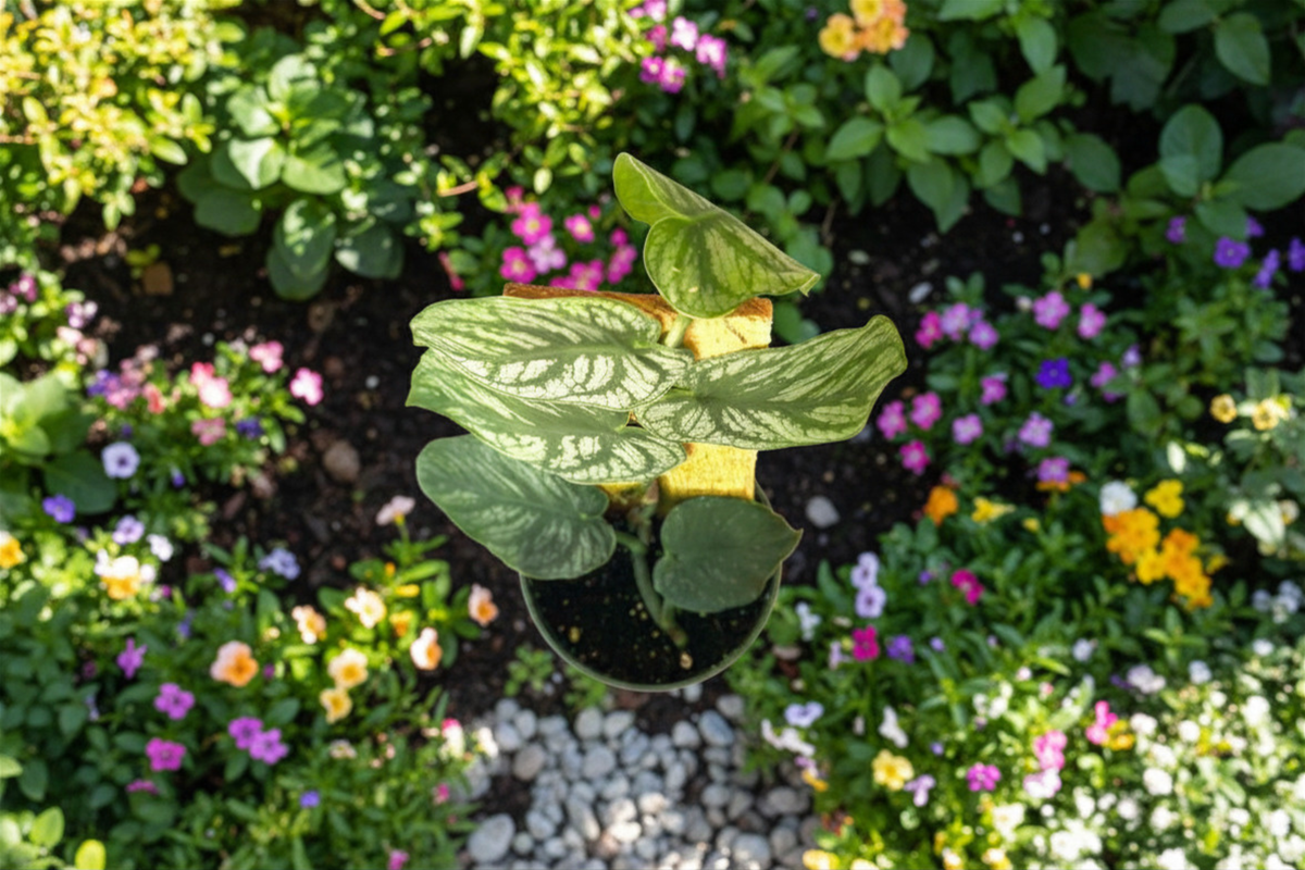 Monstera Dubia Live Plant - 4 Inch Pot, Shingle Plant, Rare Variegated Monstera