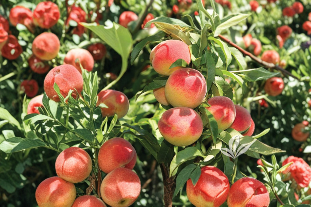 Fire Prince Peach Tree - Prunus persica 4-6 ft Live Fruit Tree