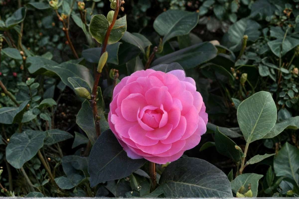 Camellia ‘E.G. Waterhouse’ 3 Gallon Live Plant – Pink-Flowering Evergreen Shrub