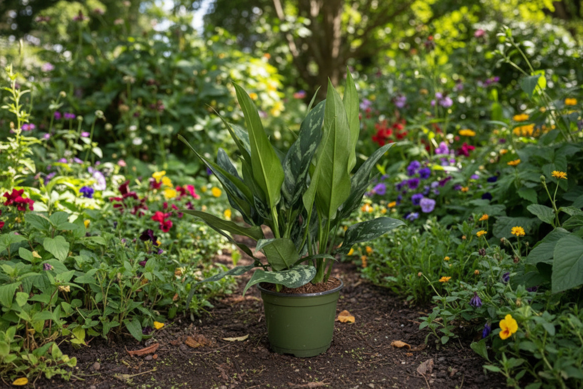Aglaonema Tigress Live Plant - 6 Inch Grower Pot | Chinese Evergreen Indoor Plant