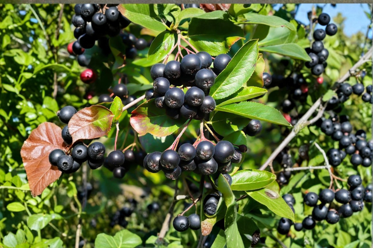 Nero Aronia Berry Bush Live Plant - Black Chokeberry Self-Fertile 3–4 ft