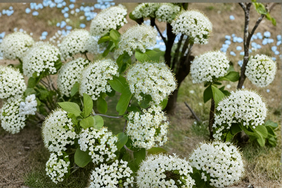 Blackhaw Viburnum (Viburnum prunifolium) 1 Gallon - White Flowers, Native Deciduous Shrub