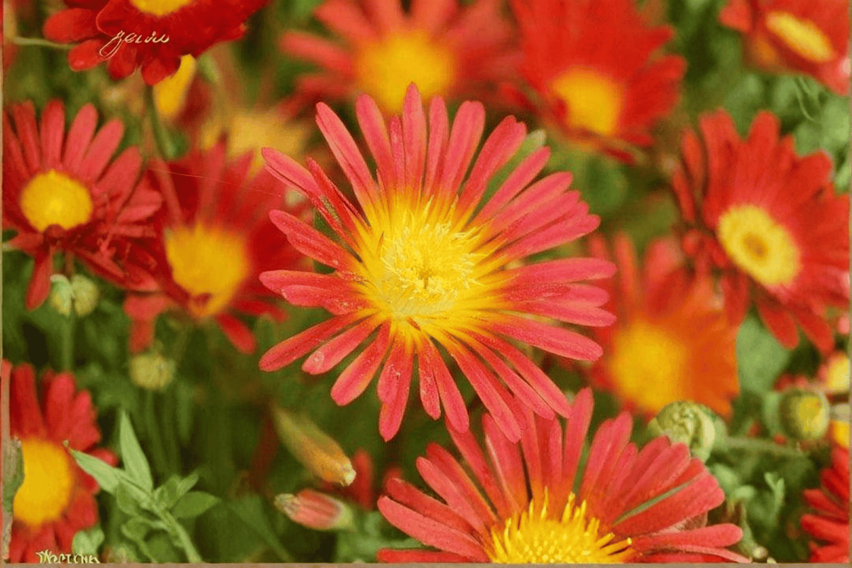 Delosperma Fire Wonder Ice Plant (Wheels of Wonder) - 4-Inch Pot, 1 Live Plant