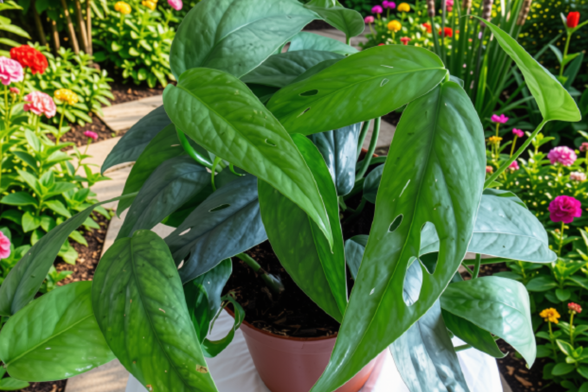 Cebu Blue Pothos Live Rooted Plants – 5 Full Plants in Cups