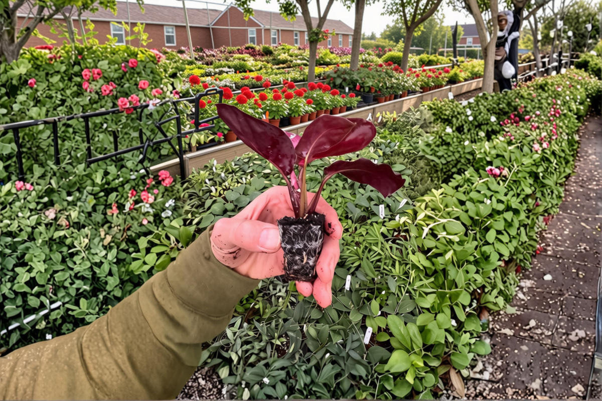 Calathea Purple Rose Starter Plants (Goeppertia spp.) - 2-Pack in 2-Inch Pots