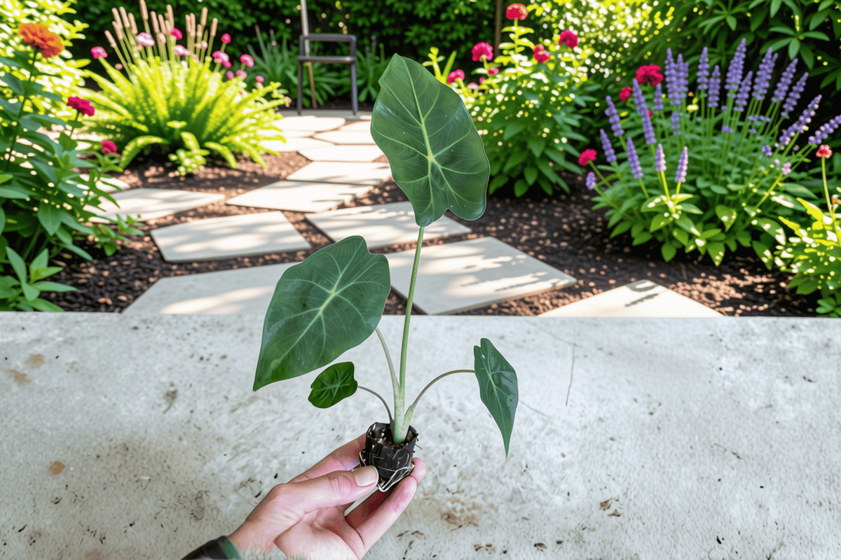 Alocasia Mayan Mask Starter Plants (2) – Bare Root, 2-Inch Pots