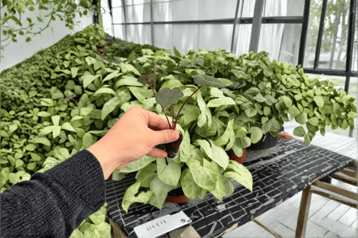 Alocasia plumbea ‘Metallica’ Plugs — 2 Live Starter Plants
