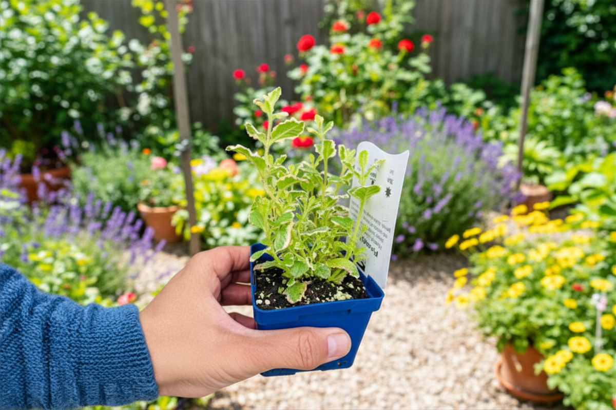 Pineapple Mint - Variegated Mentha suaveolens 'Variegata' Live Rooted Starter Plant