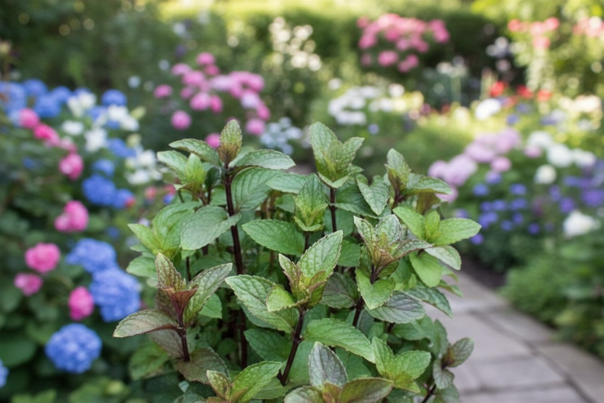 Chocolate Mint Live Plants (Mentha × piperita 'Chocolate') – 2 Rooted Plants, 7–9 inches, Shipped Without Pot