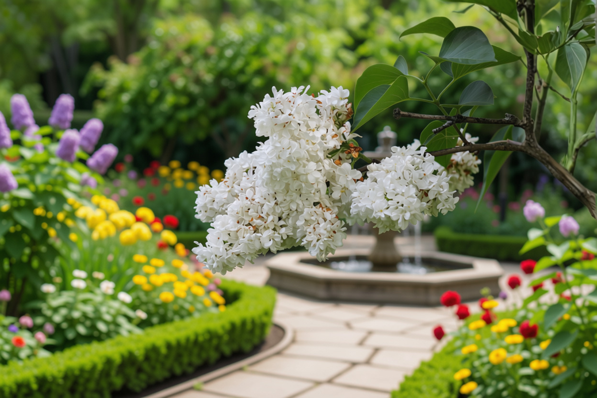 Betsy Ross White Lilac Live Plant in 3.5-Inch Pot
