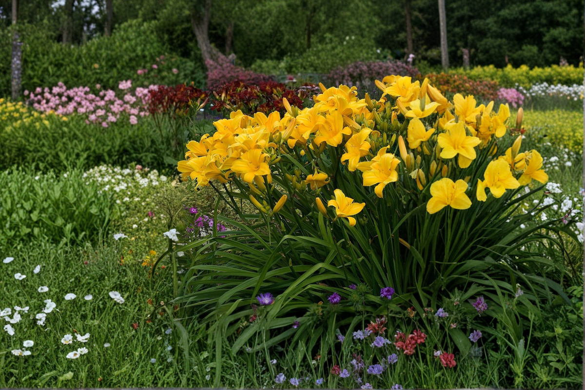 Buttered Popcorn Daylily Bare Root Plants - 3 Daylilies Hemerocallis ‘Buttered Popcorn’