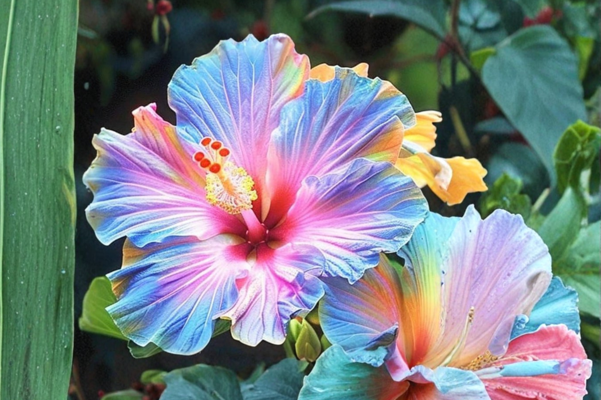 Giant Purple Hibiscus Seeds - 6 Dark Purple Giant Hibiscus Seeds for Outdoor Gardens