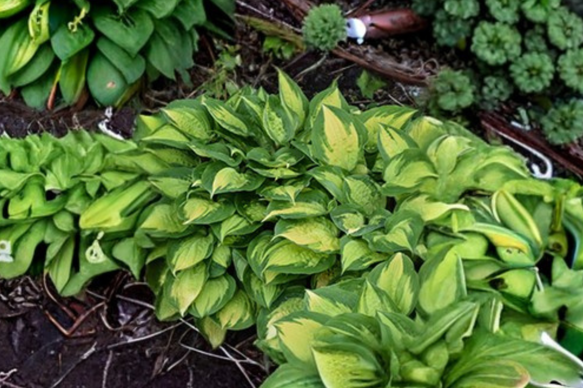 Island Breeze Hosta - 3-Inch Starter Pot, Variegated Yellow-Green Leaves