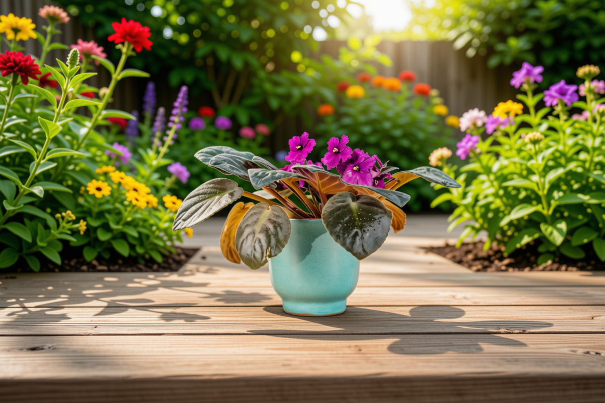 African Violet 'Live Wire' Starter Plant | Saintpaulia ionantha