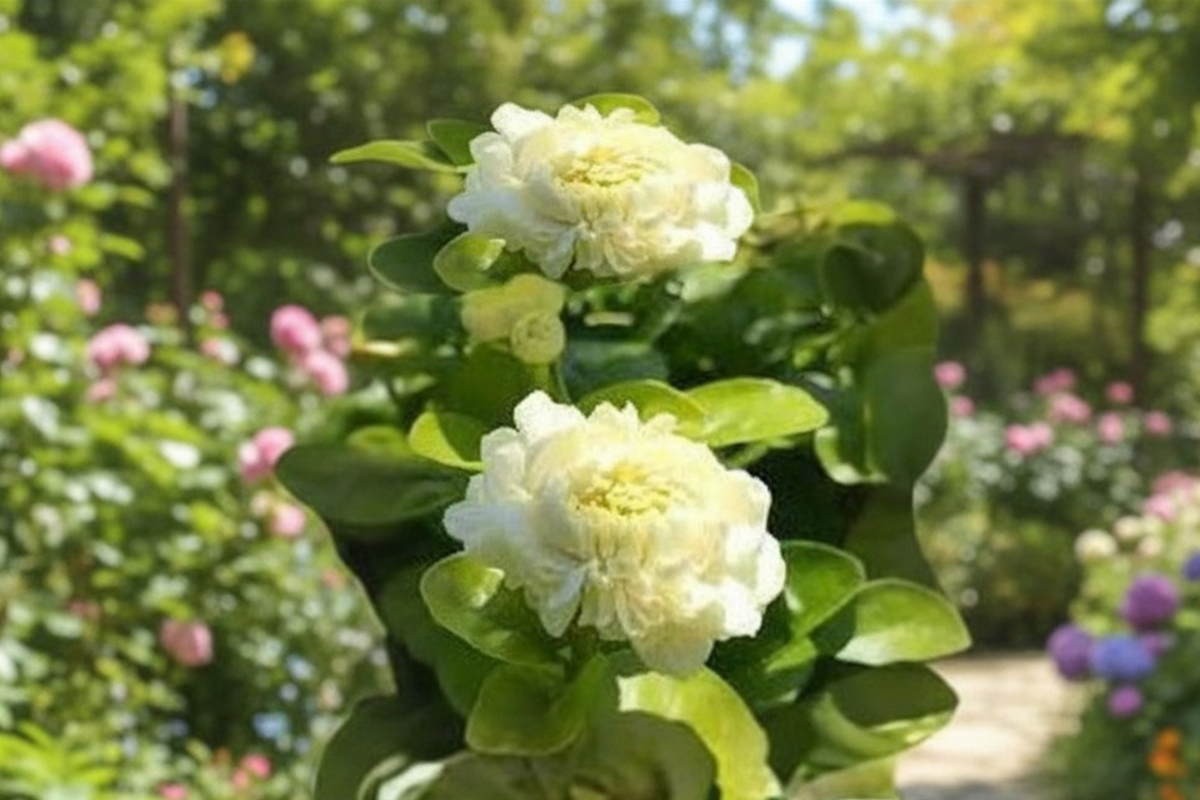 Grand Duke Jasmine Live Plant (Jasminum sambac) - Rooted Starter Plant, White Flowers