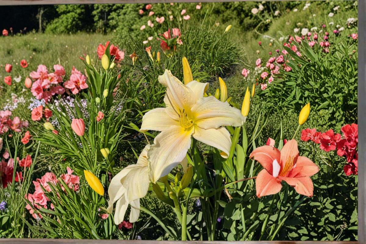 Daylily Gentle Blessing - 3 Bare Root Plants | Soft Pink Hemerocallis Perennial