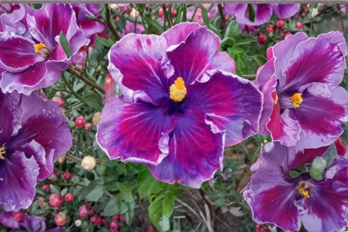 Giant Hibiscus Seeds - Dark Purple Flowers, 10 Seeds
