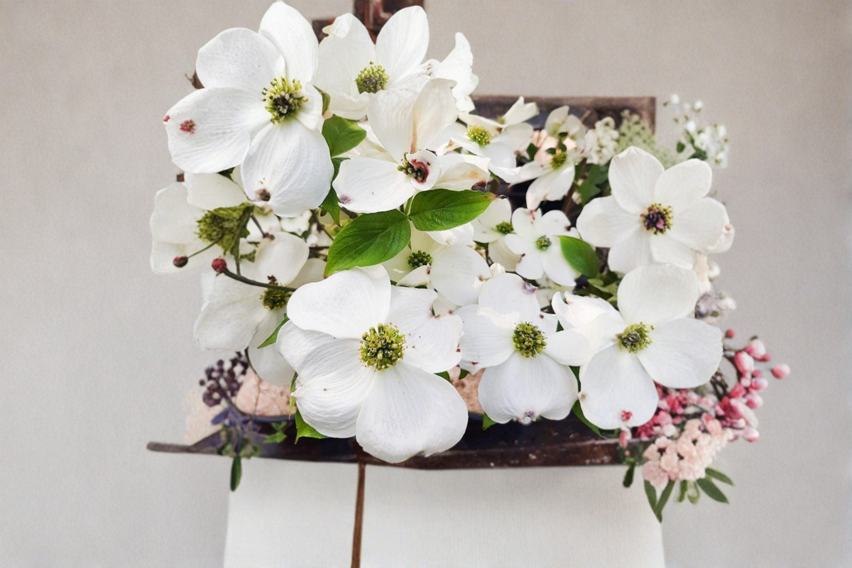 Cherokee Princess Dogwood Live Tree - 1 Gallon Pot, Cornus florida