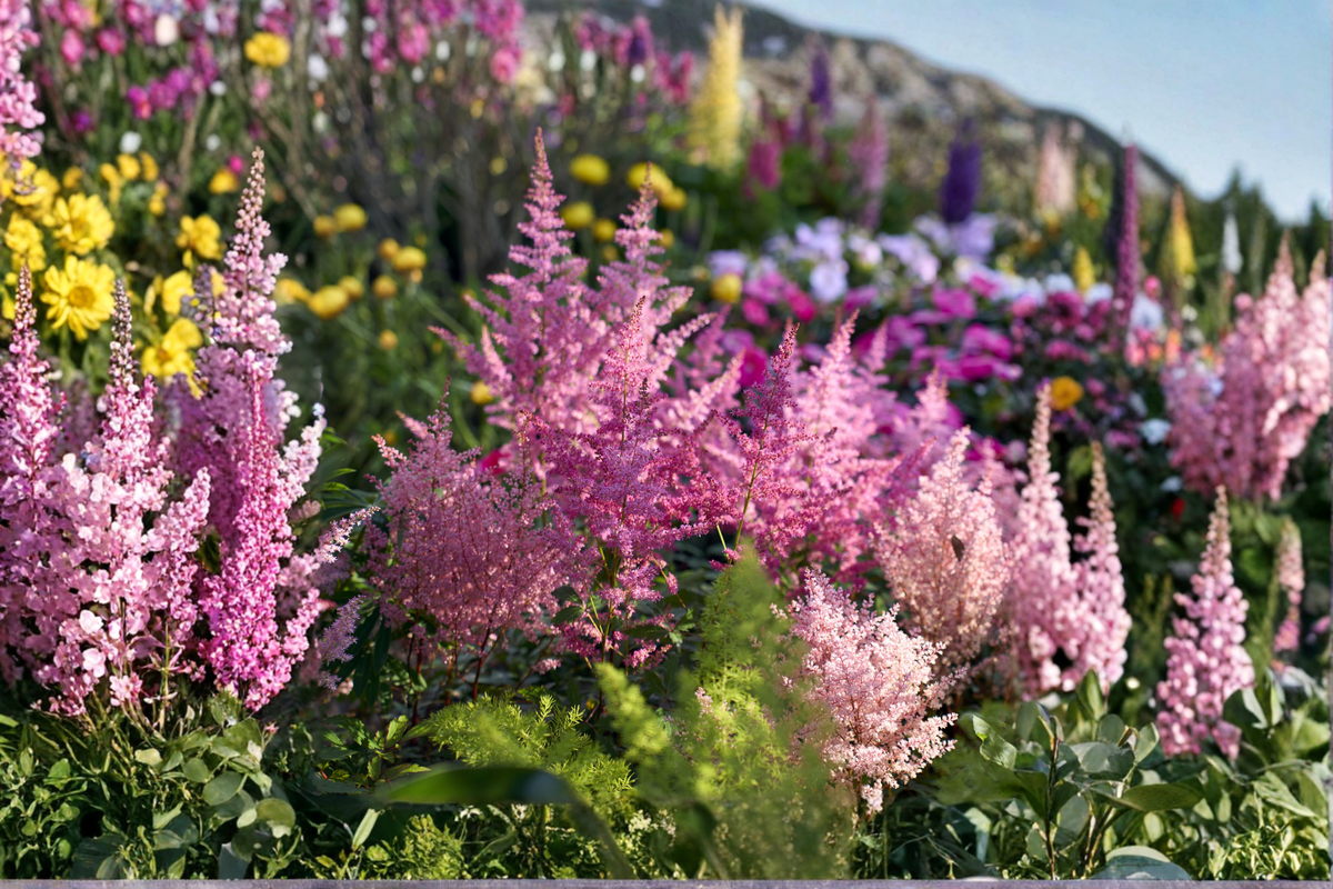 Astilbe Chinensis Maggie Daley Starter Plants Set of 3 | Pink, Partial Shade
