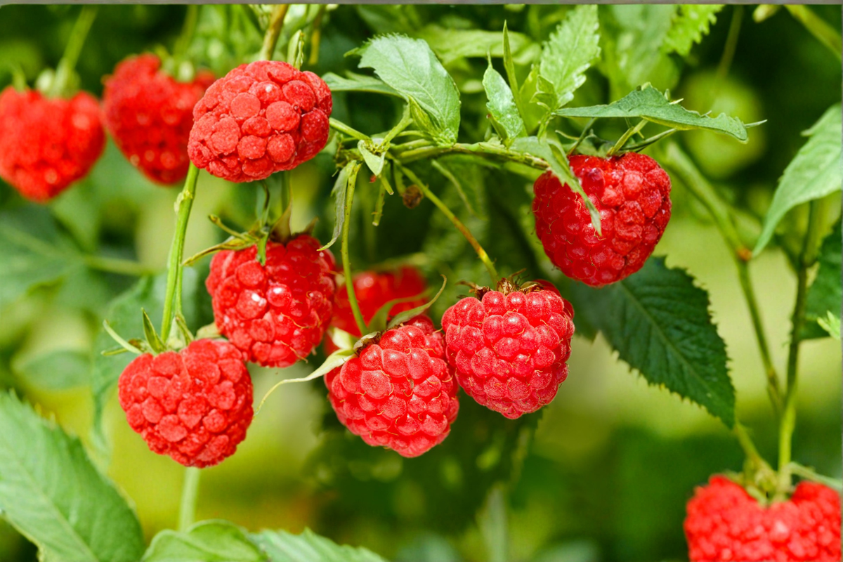 Heritage Raspberry Live Plant 1 Gallon - Rubus idaeus ‘Heritage’