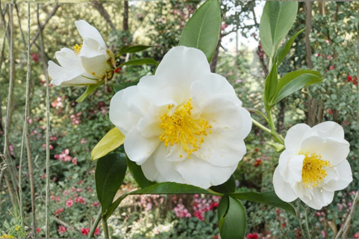 Japanese Camellia 'White Empress' 3 Gallon - Evergreen Flowering Shrub