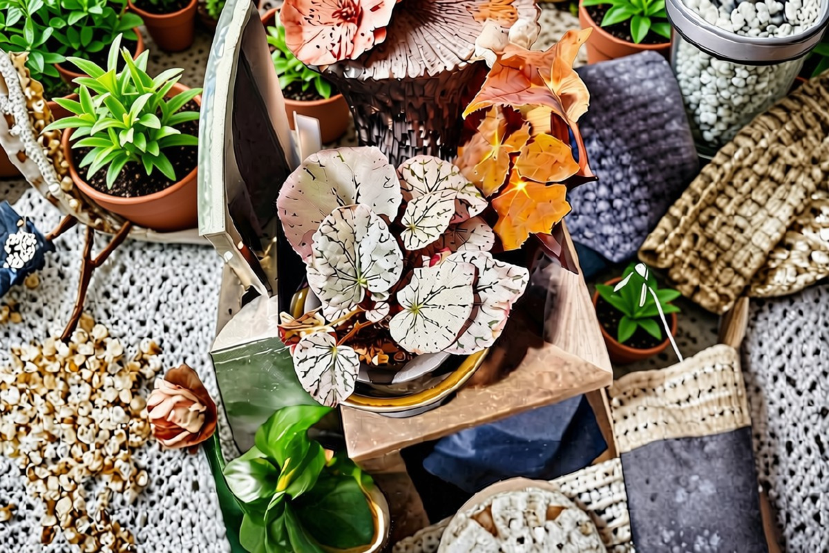Begonia Silver Dollar Live Plant in 4-Inch Pot | Ornamental Foliage