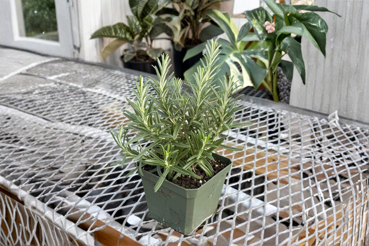 Organic Rosemary Live Plant - 4" Rooted Rosemary Herb Plant for Kitchen Garden