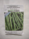 Stringless Bush Beans 2oz Blue Lake 274 Non-GMO Seeds, Maturity 57 Days