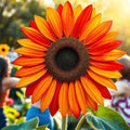 Hybrid Orange Sunflower Seeds - 20 Pack, Colorful & Vibrant Blooms, Helianthus annuus