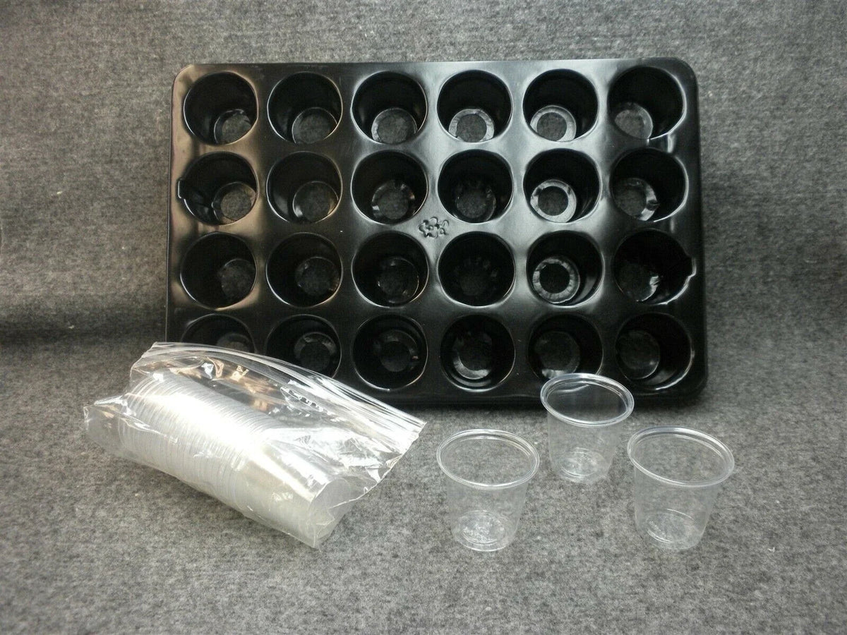 Super Sprouter Cups - 50 Count Seedling Starter Trays for Leafy Greens - Hydroponic Grow System - AV Rel