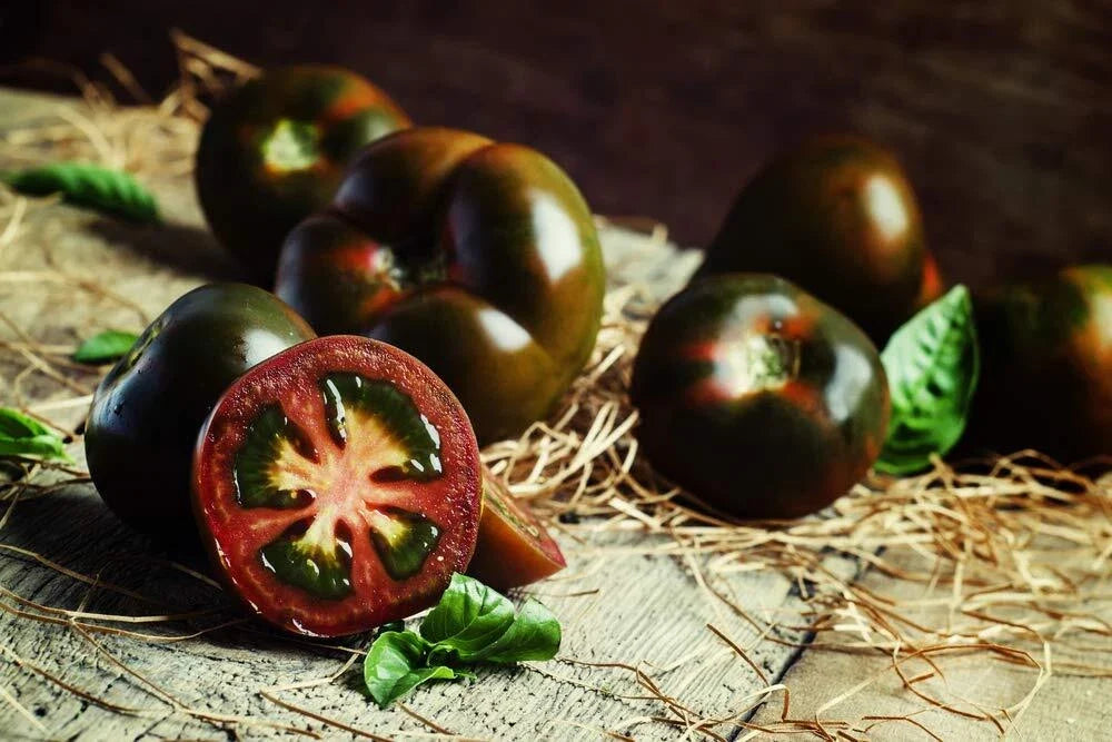 Black Pearl Cherry Tomato Seeds - 100+ Seeds - Heirloom Variety, Sweet Flavor, Solanum lycopersicum