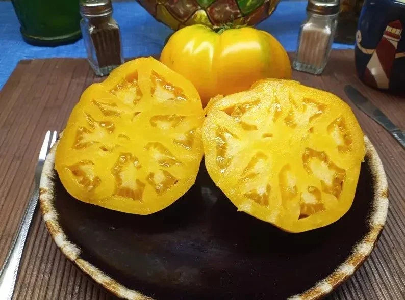 Golden Jubilee Tomato Seeds - 30+ Heirloom Organic Non-GMO - Fresh Gardening Seeds - Solanum lycopersicum