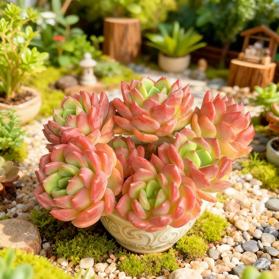 Echeveria Fanta Live Bare-Root Succulent Plant