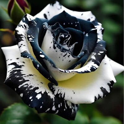 Black & White Rose Seeds - 20 Rare Striped Rosa spp. Heirloom Perennial